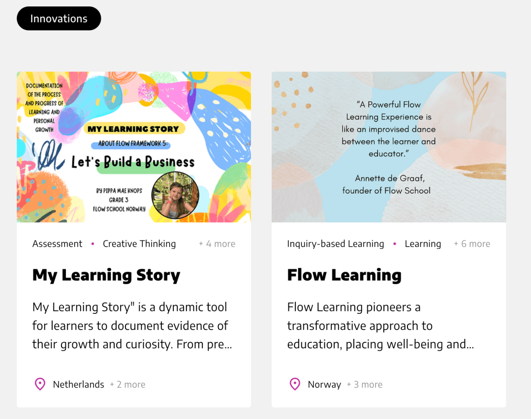 Flow School - My Learning Story - Flow Learning - submission HundrED Global Collection 2025